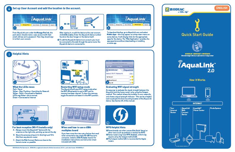 iAquaLink 2.0 Support | Swimming Pool Automation & Mobile Apps by ZODIAC®